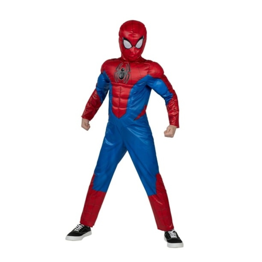 Marvel Spider-Man Red and Blue Padded Muscle Kids Costume size 6/7 - Picture 8 of 16